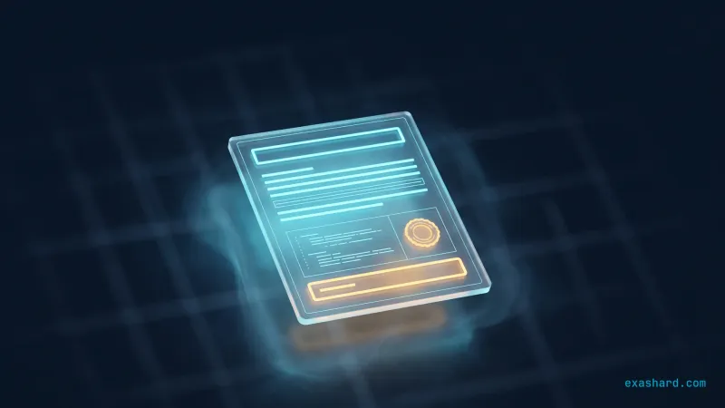 Writing RFCs that survive design review, shown as a structured glowing document with one amber approved section